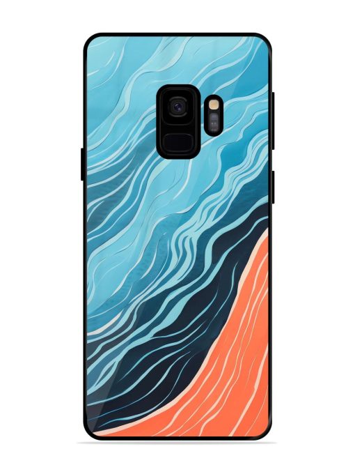 Oceanic Divide Glossy Soft Edge Case for Samsung Galaxy S9 Chachhi