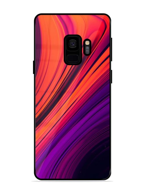 Crimson Curls Glossy Soft Edge Case for Samsung Galaxy S9 Chachhi