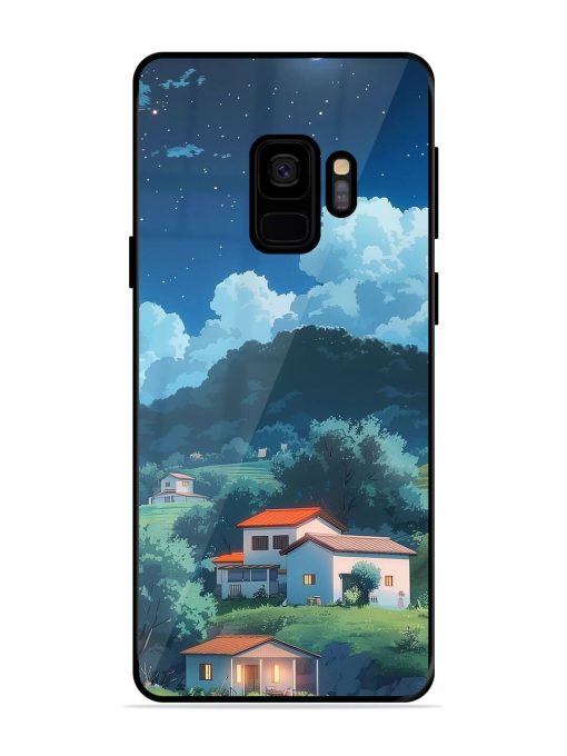 Peaceful Nightscape Glossy Soft Edge Case for Samsung Galaxy S9 Chachhi