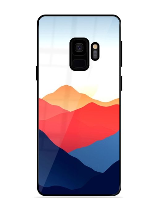 Sunset Peaks Glossy Soft Edge Case for Samsung Galaxy S9 Chachhi