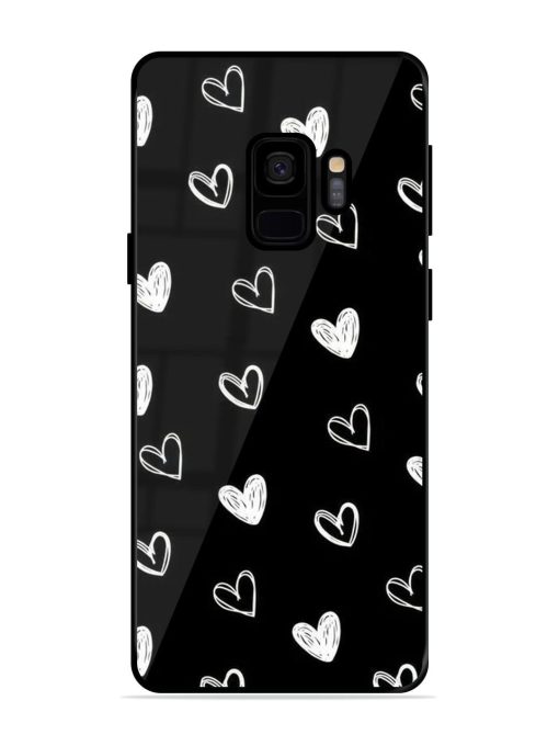 Scattered Hearts Glossy Soft Edge Case for Samsung Galaxy S9 Chachhi