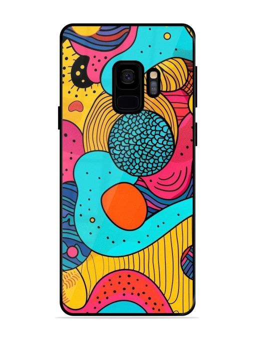 Psychedelic Patterns Glossy Soft Edge Case for Samsung Galaxy S9 Chachhi