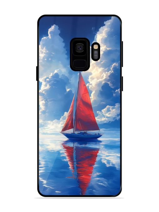 Crimson Sails Glossy Soft Edge Case for Samsung Galaxy S9 Chachhi