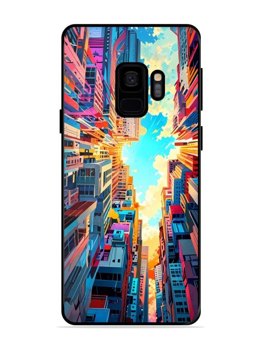 Skyward City Glossy Soft Edge Case for Samsung Galaxy S9 Chachhi