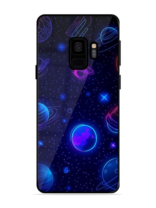 Neon Cosmos Glossy Soft Edge Case for Samsung Galaxy S9 Chachhi