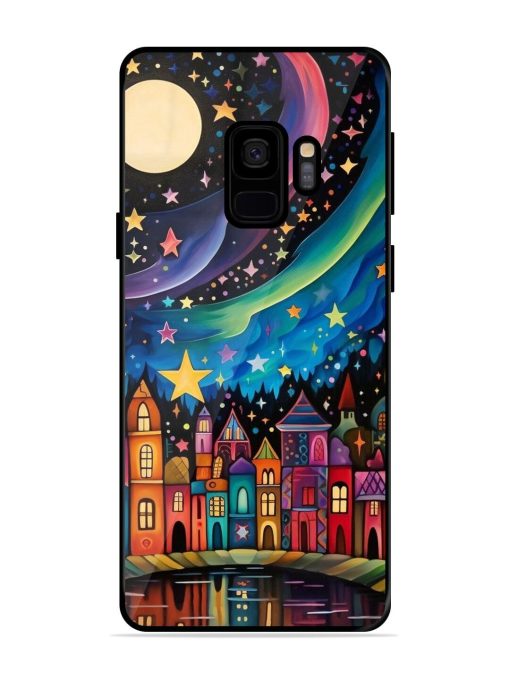 Starlit Village Glossy Soft Edge Case for Samsung Galaxy S9 Chachhi