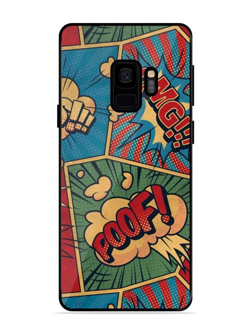 Comic Book Chaos Glossy Soft Edge Case for Samsung Galaxy S9 Chachhi