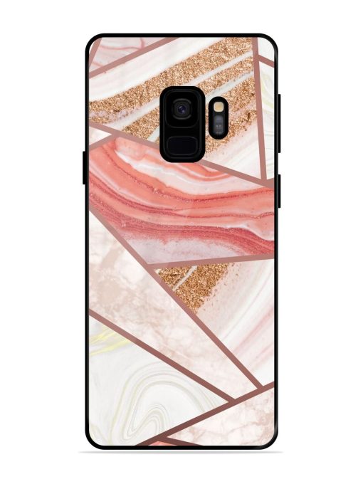 Rosy Mosaic Glossy Soft Edge Case for Samsung Galaxy S9 Chachhi