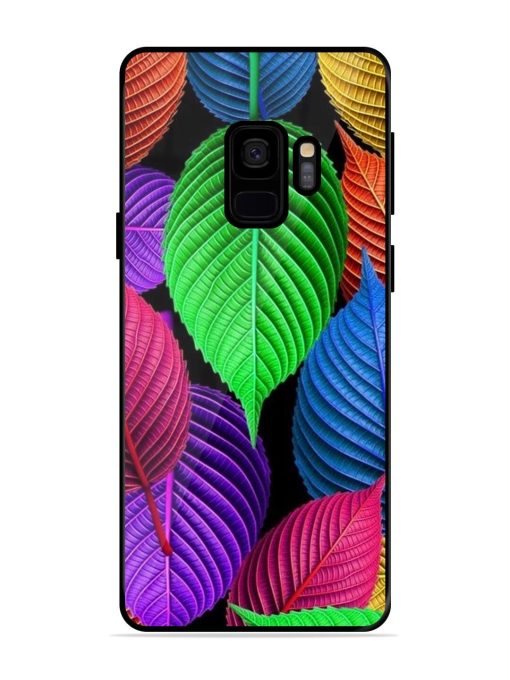 Rainbow Leaf Symphony Glossy Soft Edge Case for Samsung Galaxy S9 Chachhi