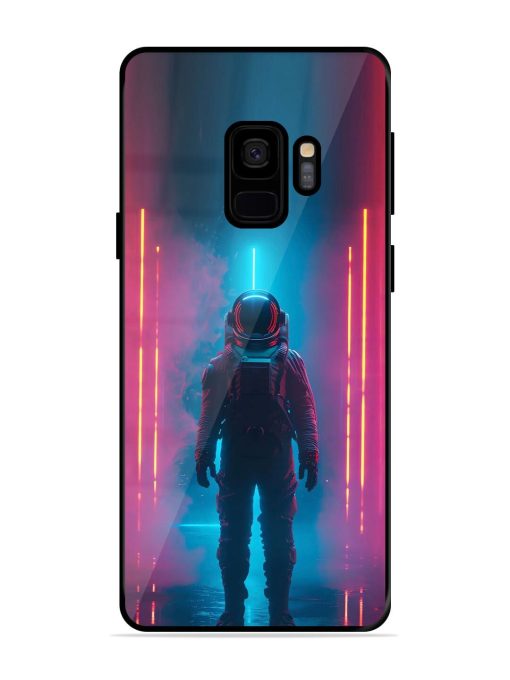 Neon Astronaut Glossy Soft Edge Case for Samsung Galaxy S9 Chachhi