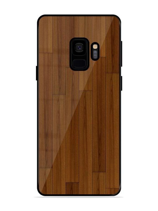 Warm Woodgrain Glossy Soft Edge Case for Samsung Galaxy S9 Chachhi