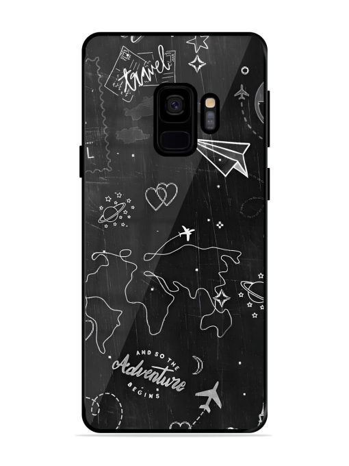 Wanderlust Sketchbook Glossy Soft Edge Case for Samsung Galaxy S9 Chachhi