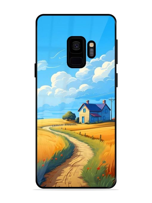 Countryside Cottage Glossy Soft Edge Case for Samsung Galaxy S9 Chachhi