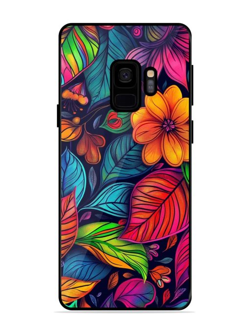 Rainbow Of Blooms Glossy Soft Edge Case for Samsung Galaxy S9 Chachhi