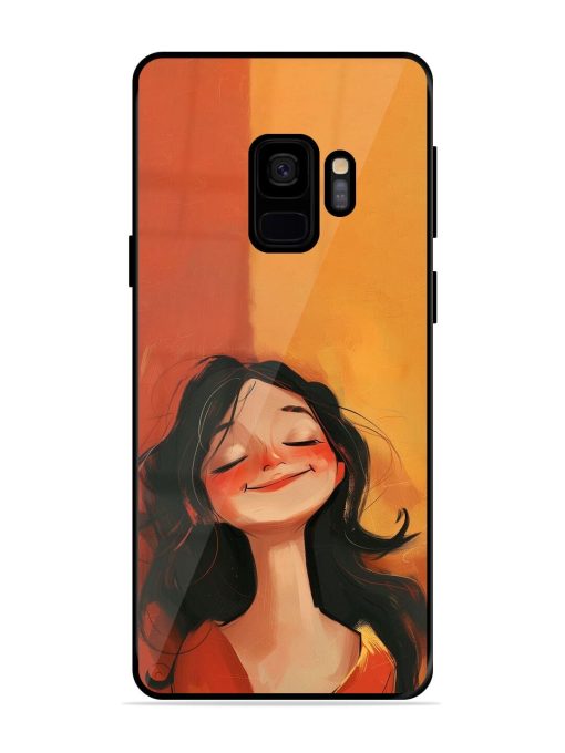 Neon Girl Glossy Soft Edge Case for Samsung Galaxy S9 Chachhi