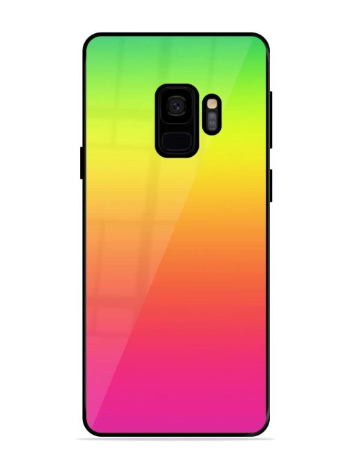 Rainbow Gradient Glossy Soft Edge Case for Samsung Galaxy S9 Chachhi