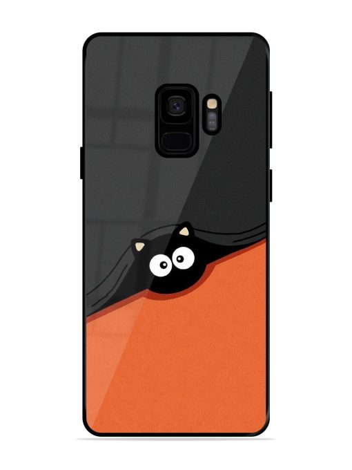 Peek-A-Boo Kitty Glossy Soft Edge Case for Samsung Galaxy S9 Chachhi