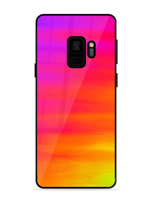 Neon Horizon Glossy Soft Edge Case for Samsung Galaxy S9 Chachhi