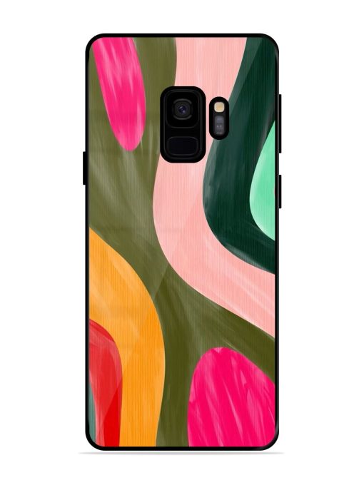 Wavy Wonderland Glossy Soft Edge Case for Samsung Galaxy S9 Chachhi