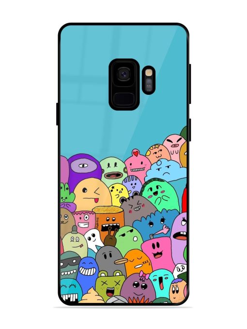 Monster Mash Glossy Soft Edge Case for Samsung Galaxy S9 Chachhi