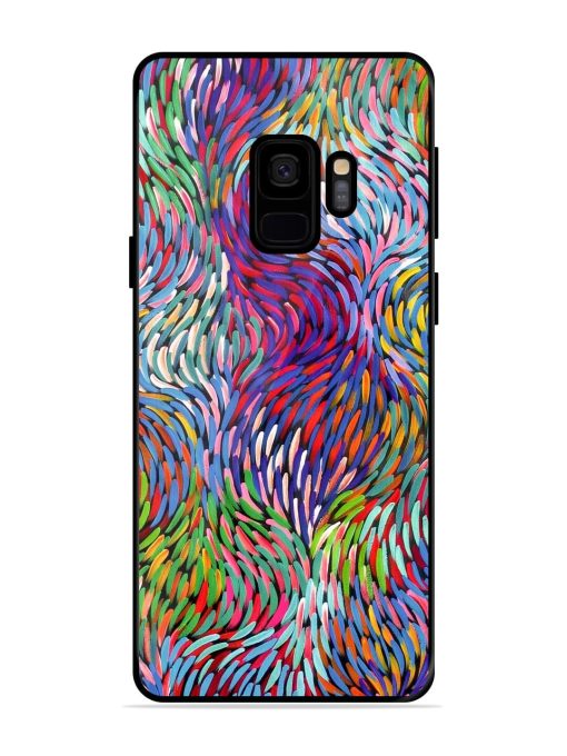 Vibrant Waves Glossy Soft Edge Case for Samsung Galaxy S9 Chachhi