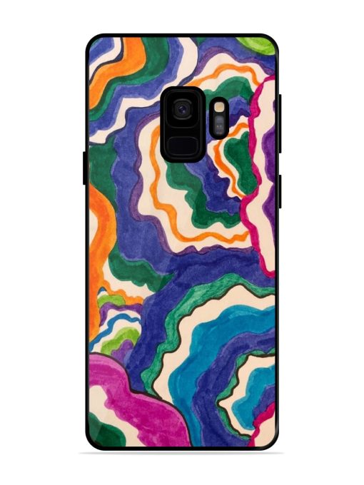 Wavy Wonder Glossy Soft Edge Case for Samsung Galaxy S9 Chachhi