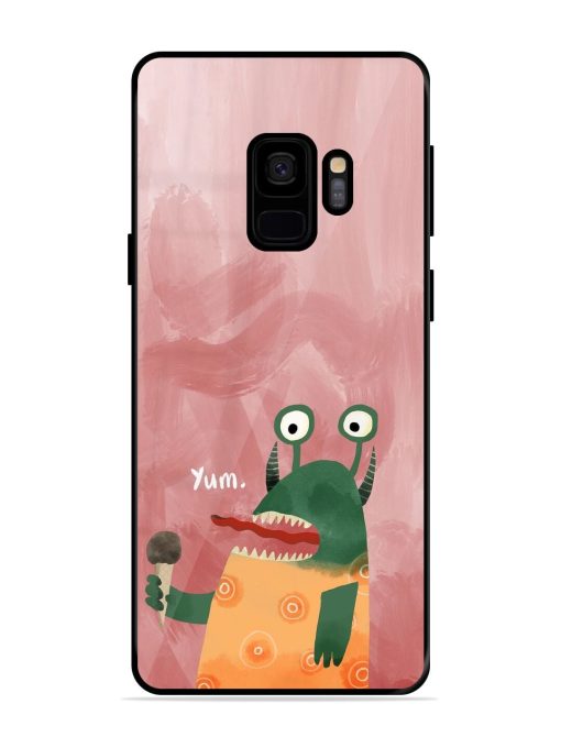 Hungry Monster Glossy Soft Edge Case for Samsung Galaxy S9 Chachhi