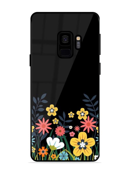 Floral Night Sky Glossy Soft Edge Case for Samsung Galaxy S9 Chachhi