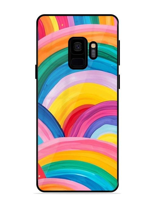 Rainbow Cascade Glossy Soft Edge Case for Samsung Galaxy S9 Chachhi