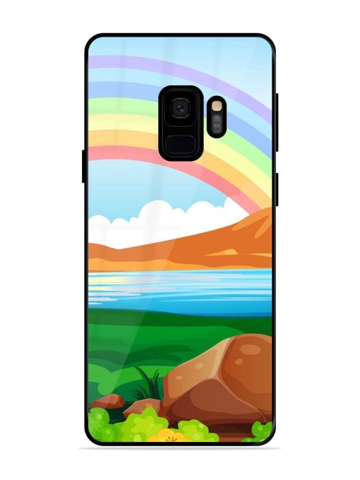 Rainbow Over The Lake Glossy Soft Edge Case for Samsung Galaxy S9 Chachhi