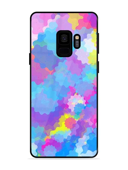 Psychedelic Cloud Burst Glossy Soft Edge Case for Samsung Galaxy S9 Chachhi