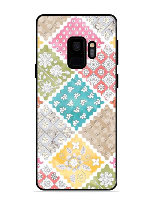 Patchwork Dreamscape Glossy Soft Edge Case for Samsung Galaxy S9 Chachhi