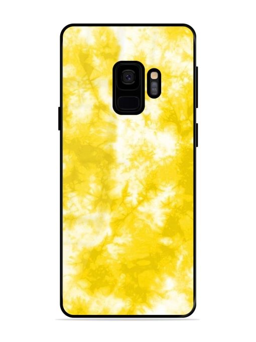 Golden Tie-Dye Twirl Glossy Soft Edge Case for Samsung Galaxy S9 Chachhi