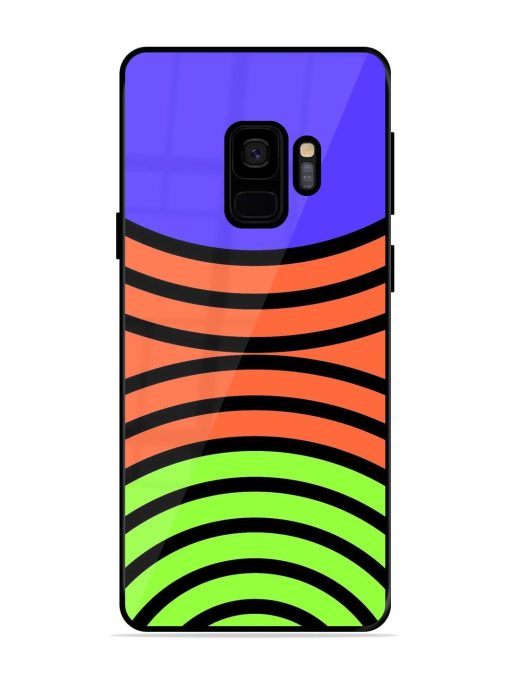 Psychedelic Stripe Symphony Glossy Soft Edge Case for Samsung Galaxy S9 Chachhi