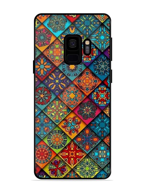 Patchwork Mandala Mosaic Glossy Soft Edge Case for Samsung Galaxy S9