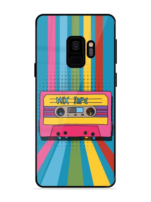 Retro Cassette Tapes Glossy Soft Edge Case for Samsung Galaxy S9 Chachhi