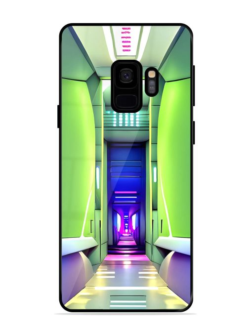 Neon Corridor Glossy Soft Edge Case for Samsung Galaxy S9 Chachhi