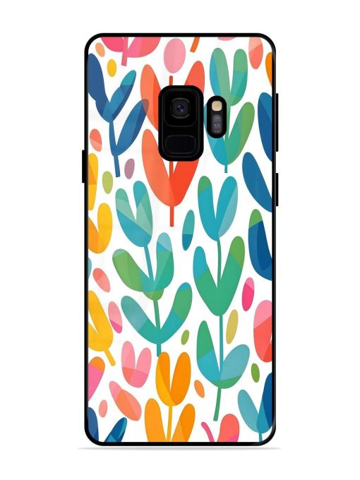 Rainbow Of Blooms Glossy Soft Edge Case for Samsung Galaxy S9 Chachhi