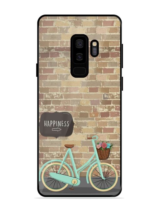 Pedaling Towards Happiness Glossy Soft Edge Case for Samsung Galaxy S9 Plus Chachhi