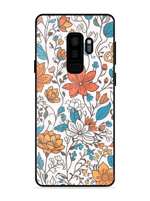 Floral Symphony Glossy Soft Edge Case for Samsung Galaxy S9 Plus Chachhi