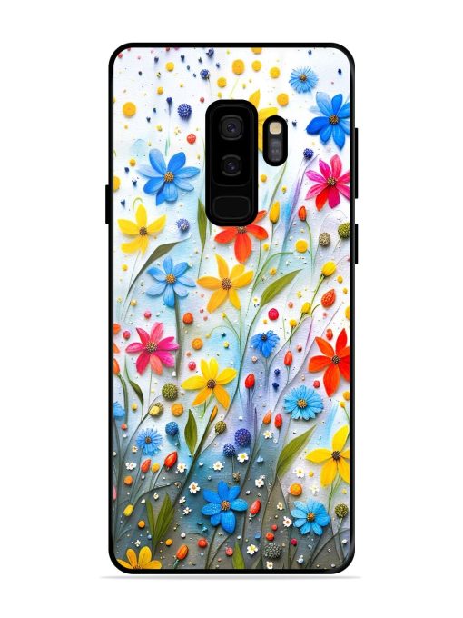 Vibrant Floral Glossy Soft Edge Case for Samsung Galaxy S9 Plus Chachhi