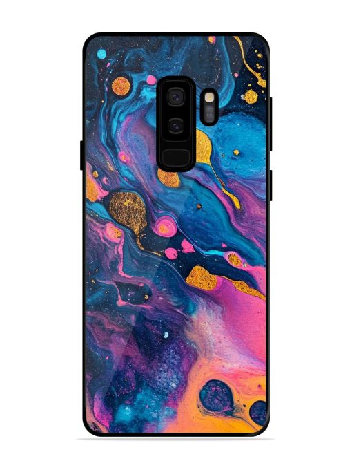 Cosmic Swirl Glossy Soft Edge Case for Samsung Galaxy S9 Plus Chachhi