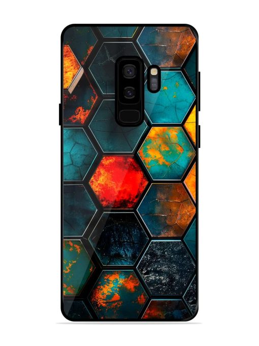 Hexagon Hive Glossy Soft Edge Case for Samsung Galaxy S9 Plus Chachhi