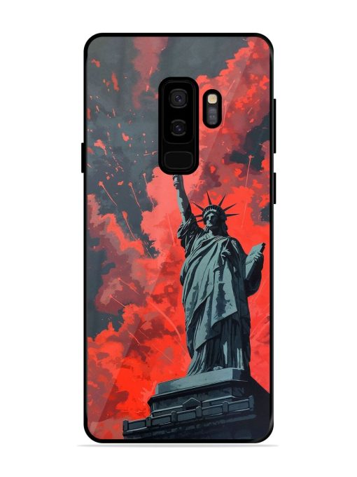 Lady Liberty'S Firework Finale Glossy Soft Edge Case for Samsung Galaxy S9 Plus Chachhi