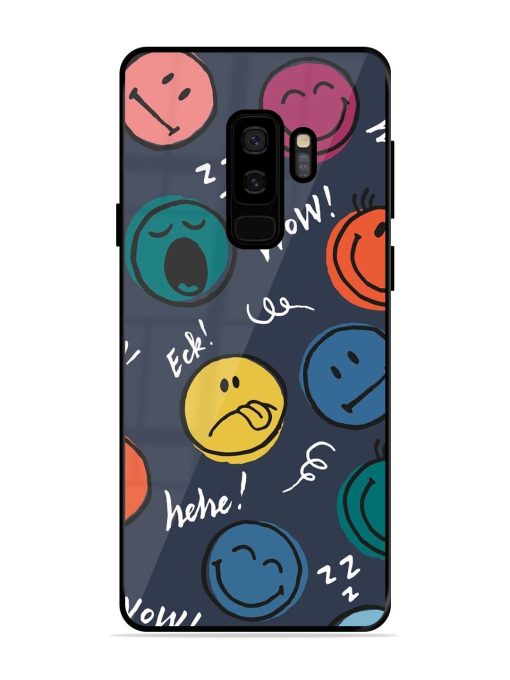 Emoticon Parade Glossy Soft Edge Case for Samsung Galaxy S9 Plus Chachhi