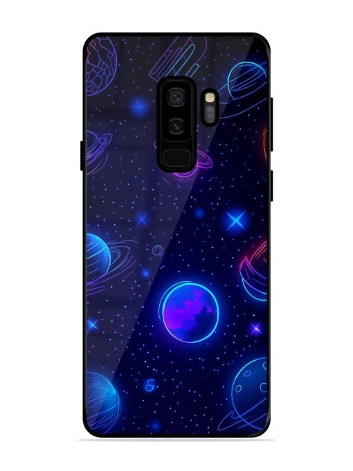 Neon Cosmos Glossy Soft Edge Case for Samsung Galaxy S9 Plus Chachhi