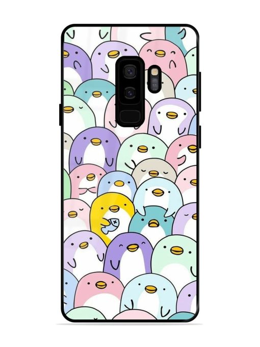 Penguin Party Glossy Soft Edge Case for Samsung Galaxy S9 Plus Chachhi