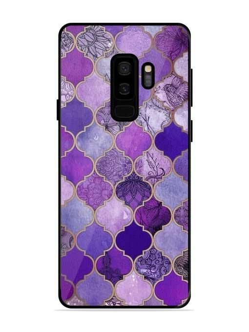 Purple Mosaic Magic Glossy Soft Edge Case for Samsung Galaxy S9 Plus Chachhi