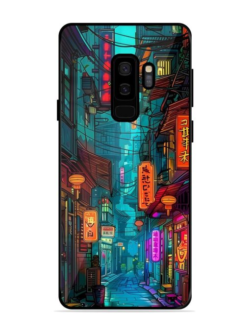 Neon Nightscape Glossy Soft Edge Case for Samsung Galaxy S9 Plus Chachhi