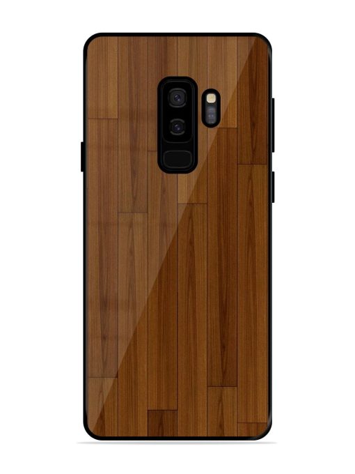 Warm Woodgrain Glossy Soft Edge Case for Samsung Galaxy S9 Plus Chachhi